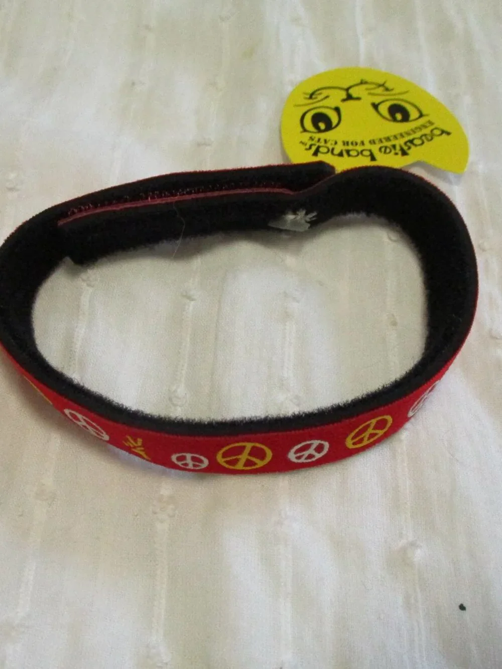 Cat collar-Beastie Bands Peace signs